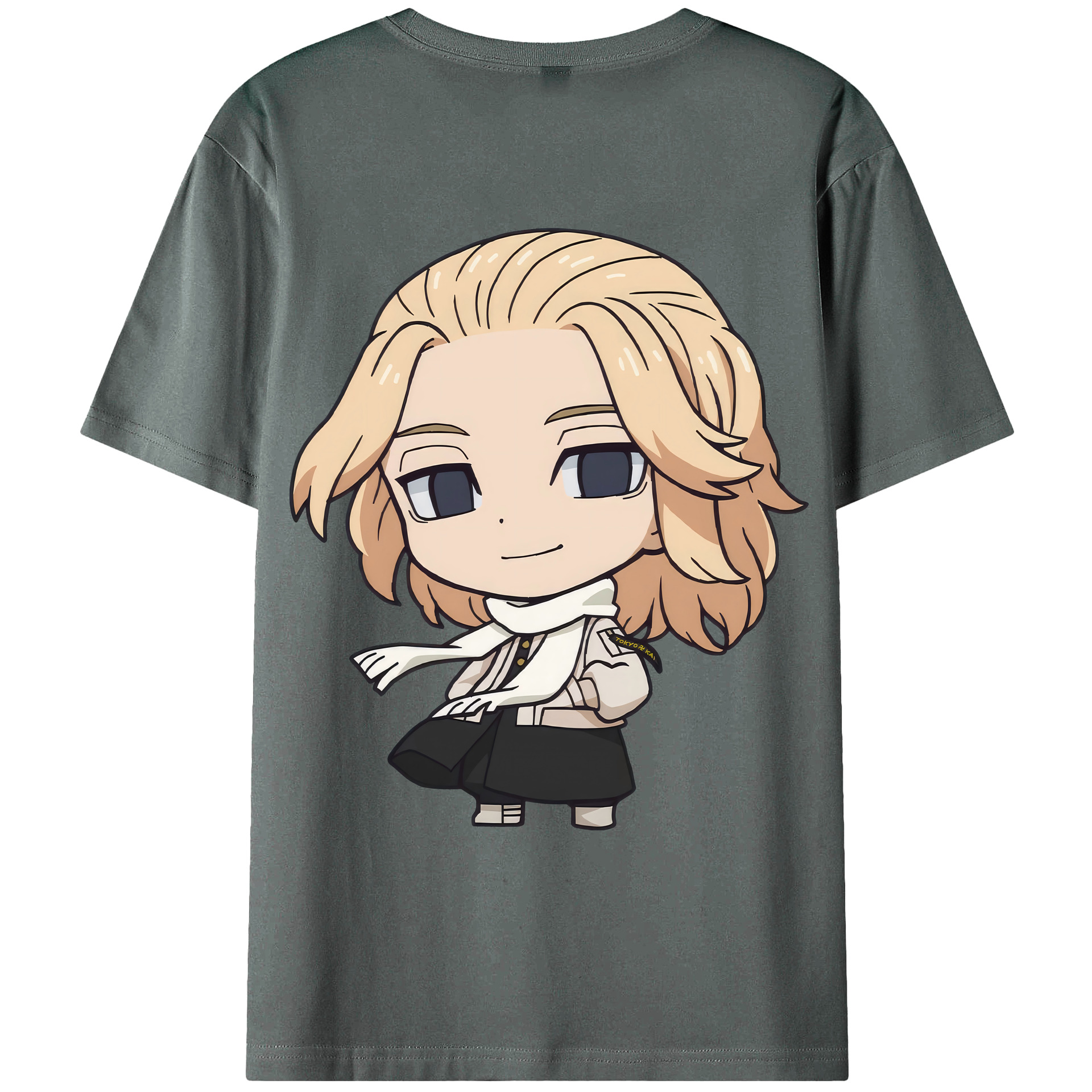 （画像用） 東京リベンジャーズ Tokyo Revengers 綿100％ メンズ半袖Tシャツ（バックプリント） 通気性